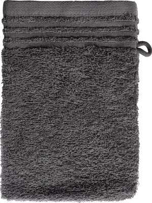 Produktbild von Waschhandschuh - Anthrazit - 16 x 21 cm - Baumwolle