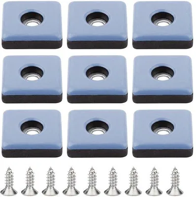 Produktbild von Teflon Möbelgleiter 25x25mm rechteckig für Stühle und Teppiche