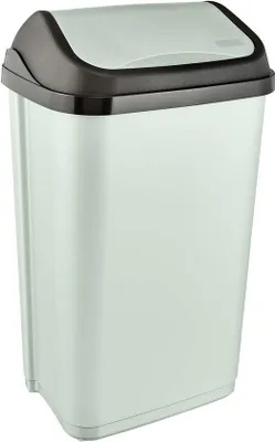 Produktbild von Abfallbehälter mit Faltdeckel, 50 l, 38,5 x 29 x 66 cm, grün (weichgrün)