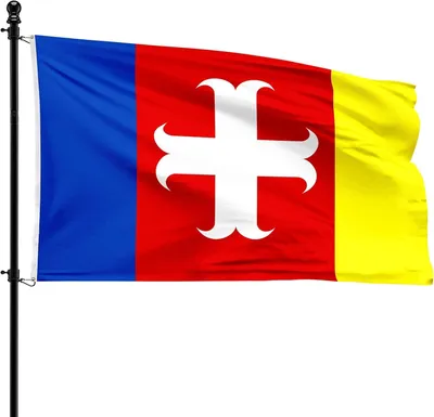 Productafbeelding van Gemeentevlag Avelgem, 90 x 150 cm, polyester, geschikt voor vlaggenmast