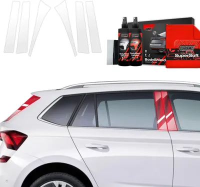 Productafbeelding van 6-in-1 beschermfolie Grizz Protector voor de B-, C- en D-stijlen - Skoda Kamiq (2024-2025)