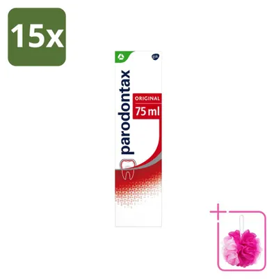 Image de 15 tubes de dentifrice Parodontax Original - 75 ml - Pack économique - 15 pièces