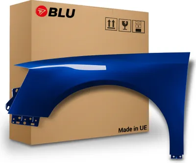 Immagine prodotto di BLU Parafango compatibile con VW Volkswagen Passat B6 LC5J Sinistra Blau LaserBlue | 2005-2010 | Anteriore | Verniciato | Pronto per il montaggio | Acciaio