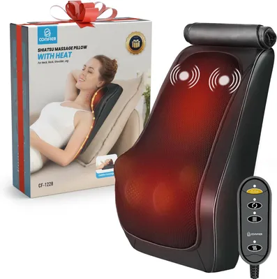 Productafbeelding van Nekrugmassageapparaat voor nek- en rugpijnverlichting, Shiatsu-massageapparaat met warmte, 3D-massageapparaat voor nek en schouder