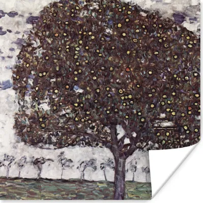 Produktbild von MuchoWow® Poster Apfelbaum II - Gustav Klimt 75x75 cm - Wand Dekoration