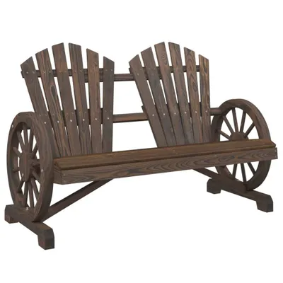 Produktbild von vidaXL Adirondack-Gartenstuhl 2-Sitzer Massivholz Tanne