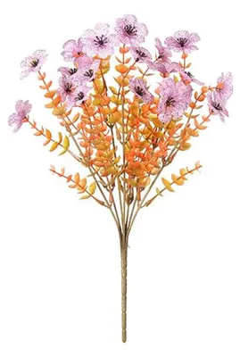 Produktbild von Künstliche Herbstblume, 7-armig, realistische Plastikblume, Tischdekoration für Zuhause, Büro, Hochzeit, Party, drinnen und draußen, künstliche Blütendekoration J