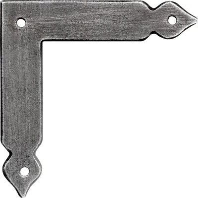 Produktbild von Fensterwinkel Krems, Eisen schwarz verzinkt, alt gebürstet*