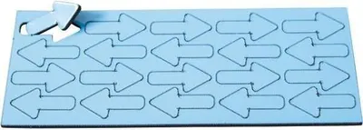 Produktbild von Magnetische Symbole Pfeil 22,5x12mm VE=20 Stück hellblau