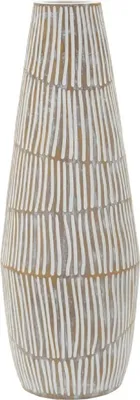 Produktbild von Mauro Ferretti Vase "Hanoi" Ø17x47 cm Weiß gekälkt