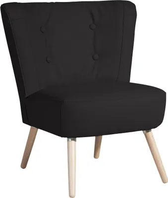 Produktbild von Sessel Kassi Bezug Kunstleder Buche natur / schwarz 22396
