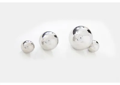 Immagine prodotto di EDUPLAY 110306 Palline sensoriali Ø 6, Ø 8, Ø 10, Ø 15 cm, argento, 4 pezzi (1 set)