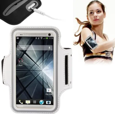 Produktbild von Sportarmband Tasche für Case Handy Samsung Galaxy S5 Neo Weiß