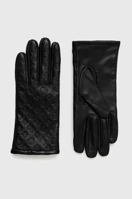 Produktbild von GUESS Damen Handschuhe aus weichem, wärmendem Leder Schwarz 23.5x9.5x0.5cm