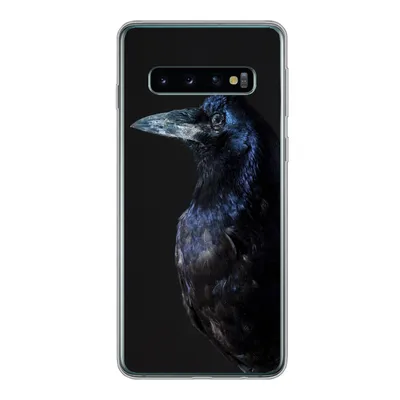 Produktbild von MuchoWow® Handyhülle Schutzhülle Hülle für Samsung Galaxy S10 Vogel - Tiere - Schwarz Silikon Softcase Handy Hülle - Handytasche