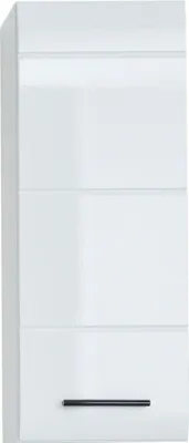 Produktbild von trendteam Bad Hänge-Stauraumelement Skin/Gloss/Line Weiß Nachbildung/Weiß Hochglanz Tiefzieh 30 x 77 x 23 cm