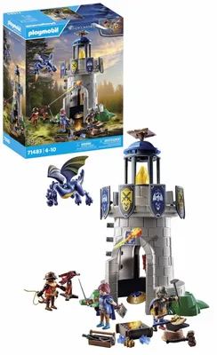 Produktbild von Novelmore 71483 Ritterturm mit Schmied und Drache spannender Kampf zwischen den Novelmore-Rittern und Burnham Raiders detailreiches Spielzeug für Kinder