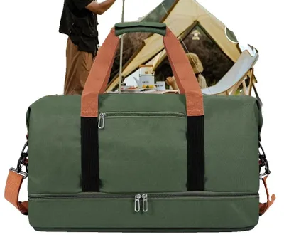 Image de Sac de sport, imperméable, forme rectangulaire, 45 cm x 25 cm x 20 cm, tissu Oxford, poids plume : 800 g