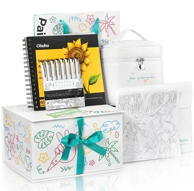 Imagen del producto de Estuche de regalo con rotuladores y accesorios OHUHU