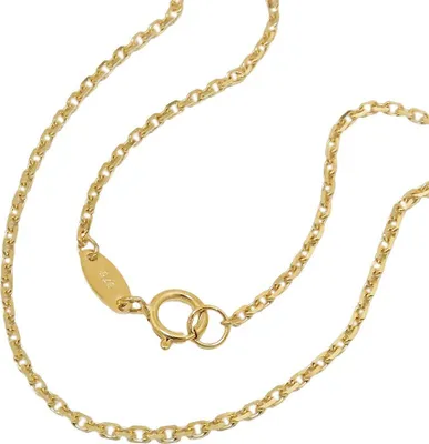 Produktbild von 1,3mm Ankerkette Kette Collier Halsschmuck aus 375 Gold Gelbgold 45cm