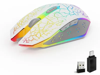 Obrázok produktu pre Bezdrôtová herná myš, Bluetooth, ergonomická, bezdrôtová myš
