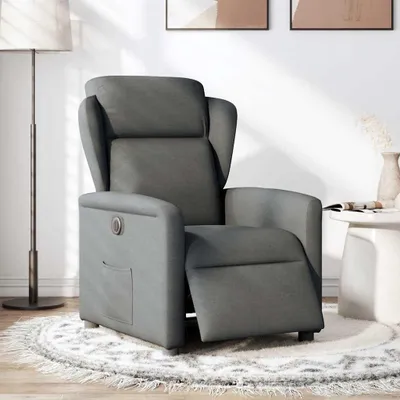 Produktbild von vidaXL Relaxsessel Elektrisch Dunkelgrau Stoff
