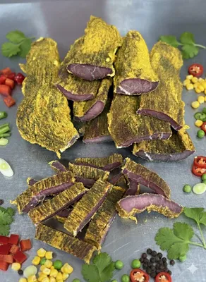 Produktbild von 250 Gramm Beef Jerky Biltong Chakalaka am Stück/Stix zum selberschneiden