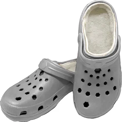 Produktbild von Sprint Sport Warmfutter Clogs, Hausschuhe, Arbeitsschuhe, Gartenschuhe, Größe 36, Hellgrau