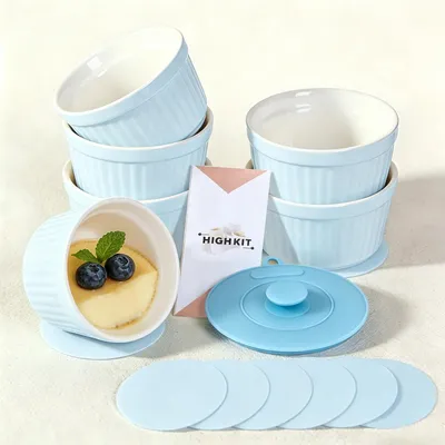 Obrázok produktu pre Solidchoice – Súprava 6 modrých keramických misiek