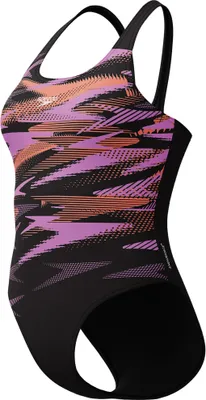 Produktbild von Speedo Hyperboom Placement Muscleback Badeanzug Damen, Farbe:Schwarz-Pink, Größe:46