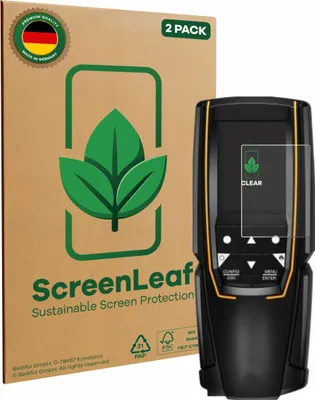 Produktbild von 2x ScreenLeaf Schutzfolie für Testo 310 (2. Gen.) nachhaltiger Displayschutz Display Schutz Folie Klar Transparent