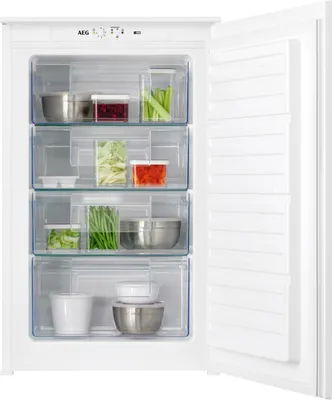 Produktbild von AEG TAB6L88ES Einbau Gefrierschrank, Nischenhöhe 88 cm, 98 L, Schlepptürtechnik, LowFrost, 4 Gefrierschubladen, weiß