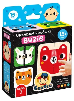 Obrázek produktu pro Puzzle Układam Połówki Buzie CzuCzu