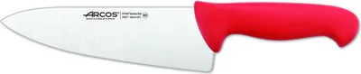 Obrázek produktu pro Kuchařský nůž Arcos color - Prof 290722 nerezová ocel nitrum a mango ergonomická červená polypropylenová čepel a 20 cm ostří, vitrína