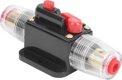 Produktbild von Auto-Reset-Stromschutzschalter, Audio-Verstärker, Überlastschutz, Sicherungshalter mit Handbuch für Auto, Marine, Boot, Stereo, 40 A