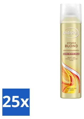 Produktbild von 25 x Andrélon Zomerblond Trockenshampoo für blondes Haar - 245 ml - Vorteilspackung - 25 Stücke
