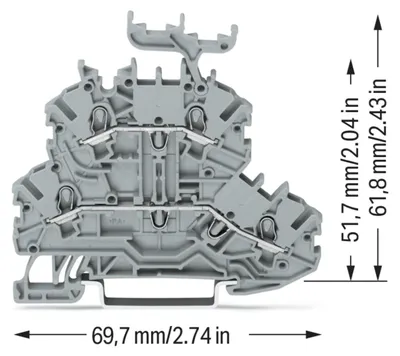 Produktbild von WAGO 2000-2231 - 3,5 mm - 69,7 mm - 61,8 mm - 500 V