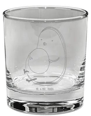 Produktbild von Mr. & Mrs. Panda Tumbler Avocado Pfeifen - Transparent - Geschenk, Lowball Glas, Ernährung, Diät, Whiskyglas, Whiskeyglas, Schwanger, Whiskey