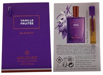 Produktbild von Molinard Les Elements - Vanille Fruitee Eau de Parfum Unisex 1 ml Fläschchen