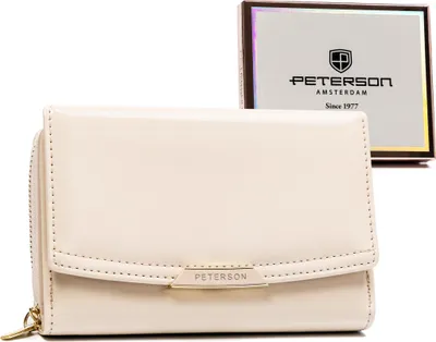 Obrázek produktu pro Peterson dámská peněženka ekologická kůže béžová RFID 15x9,5 cm