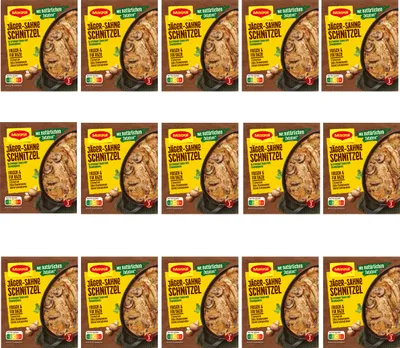 Image de Maggi Fix pour Escalopes de Chasseur à la crème en sauce crémeuse aux champignons 27g Paquet de 15