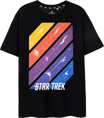 Obrázok produktu pre Star Trek - Pánske tričko s krátkym rukávom "Ships In Space" NS8056 (XL) (Black)