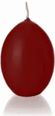 Produktbild von XXL Eikerzen Bordeaux getaucht 20 x 14 cm, 1 Stück, Straußenei-Kerzen