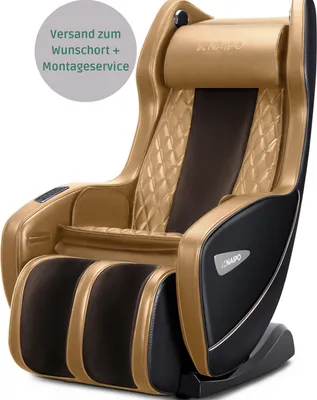 Produktbild von NAIPO Shiatsu Massagesessel Massagestuhl mit Klopfen Kneten Luft-Massage-System Bluetooth 3D Surround Sound Musik
