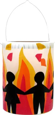 Produktbild von Laternen Bastelset Flamme von Prell, 4 Stück