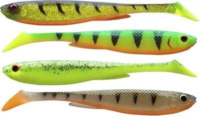 Obrázek produktu pro DAIWA PROREX SLIM SHADY FLASH SET, Gummifisch-Sortiment, 13,5cm, 15100-801