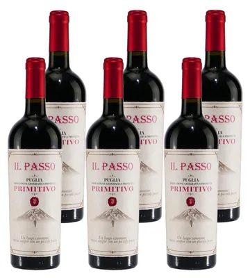 Produktbild von IL Passo Primitivo Puglia IGP -halbtrocken- (6 x 0,75L)