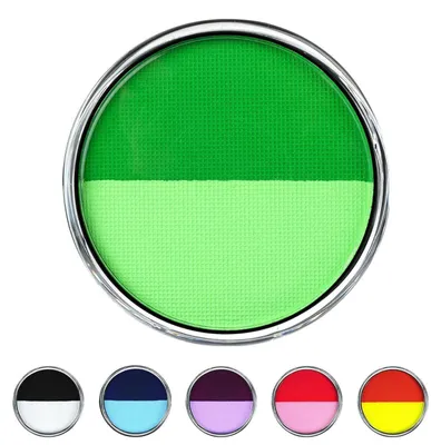 Produktbild von Bodypainting Farbe 30g, waschbar dunkelgrün + hellgrün