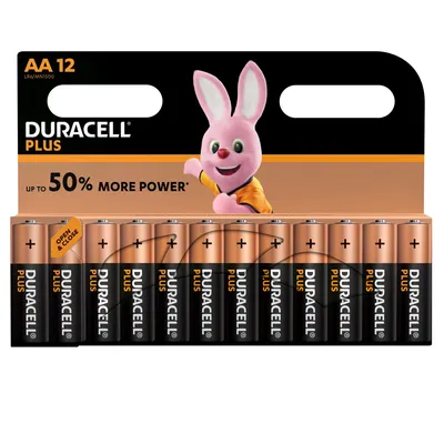 Produktbild von Duracell Plus Power, Einwegbatterie, AA, Alkali, 1,5 V, 12 Stück(e), Zylindrische