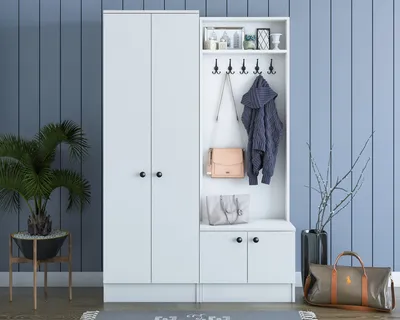 Produktbild von Skye Decor, M11 - 1567, Schränke, Flurständer, Weiß, 119,6 x 182,8 x 37,3 cm